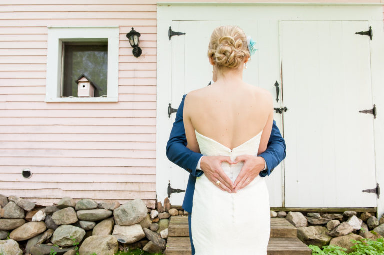 Intimate family wedding at the Old Mansion House, in Georgeville, Quebec