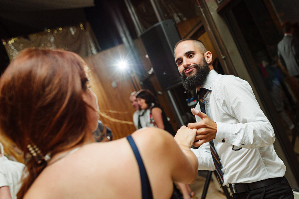 Dancing guests at La Toundra wedding 