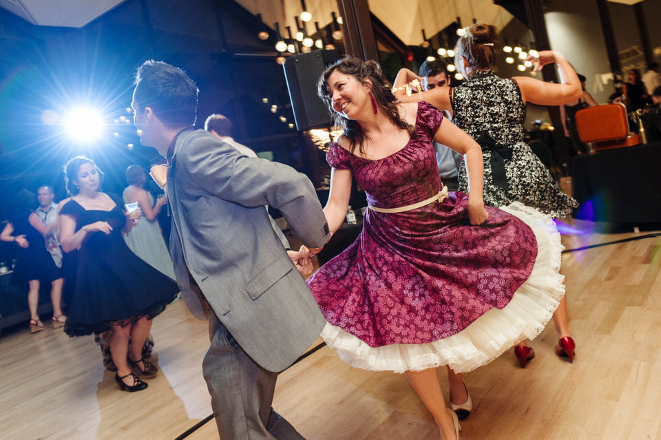  Sister of the groom dancing at La Toundra wedding 