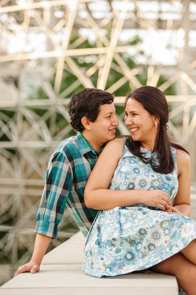 Engagement photo at Montreal Biosphere