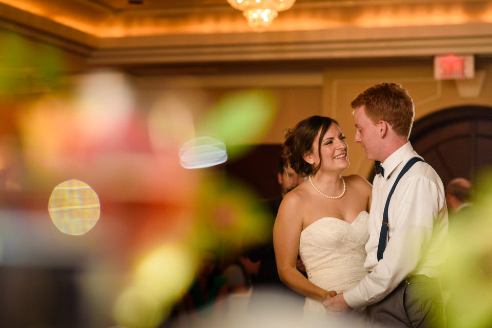 Artistic shoot of the newlyweds dancing