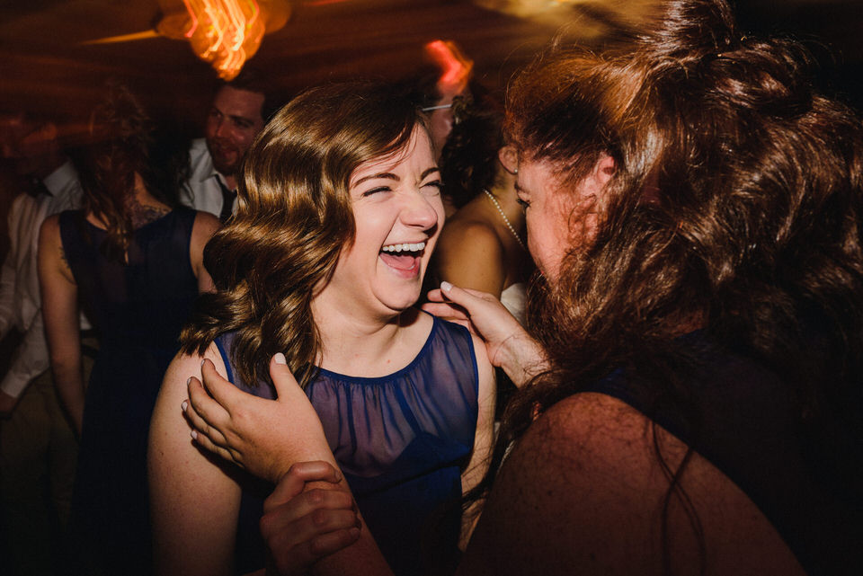 Guest having a blast at the reception 