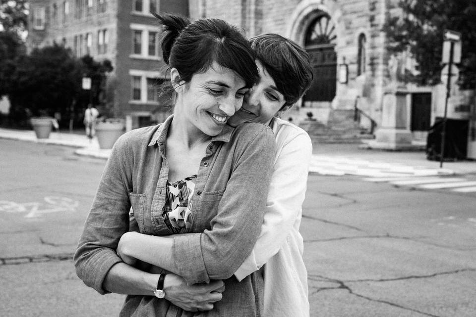 Queer couple portraits in Montreal  