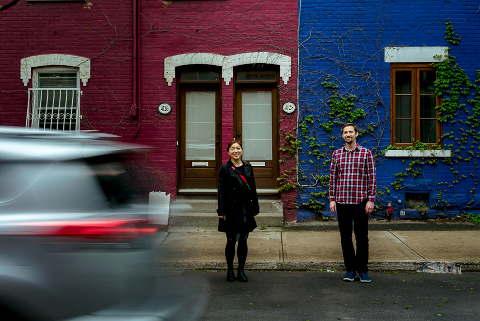 Couple shoot on rue Drolet Montreal