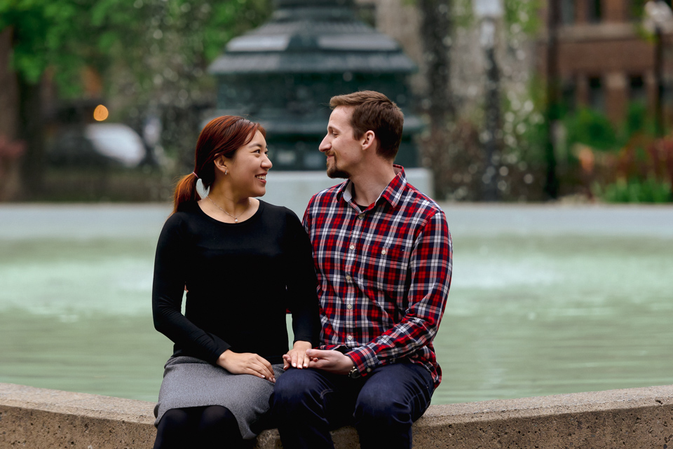 Engagement portraits at Carre Saint-Louis 01