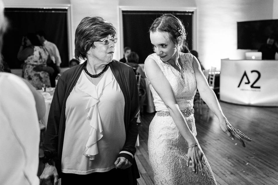 bride dancing with groom's mom