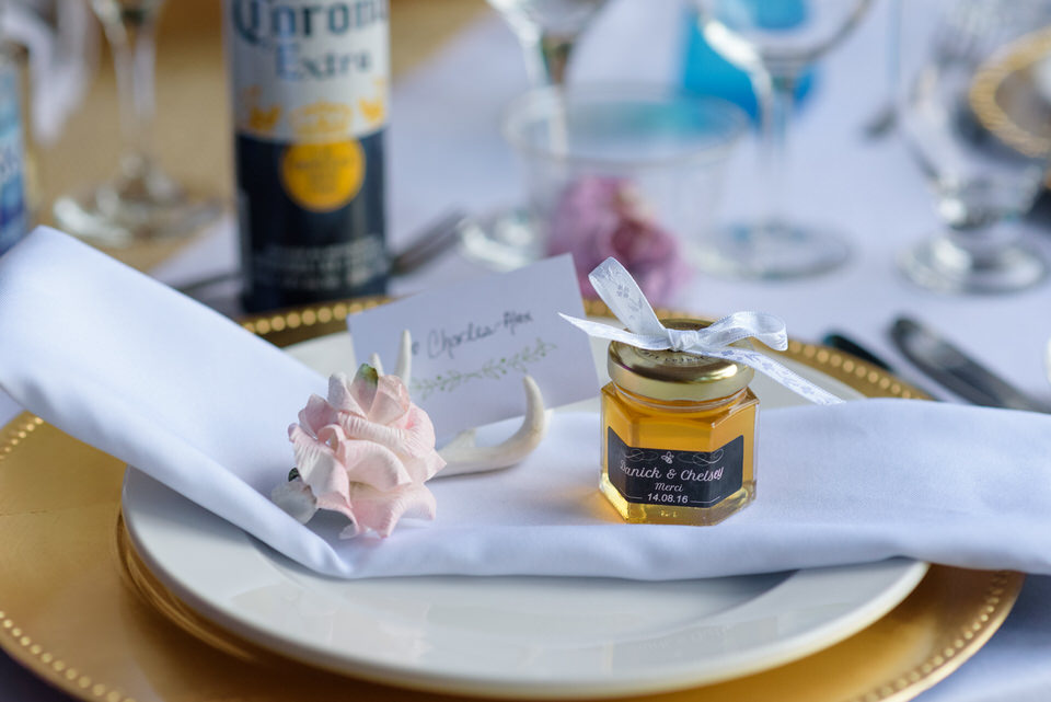 Local honey wedding favours