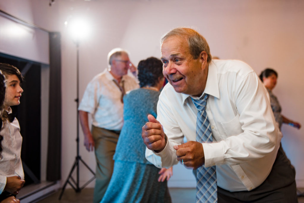 Father of bride dancing