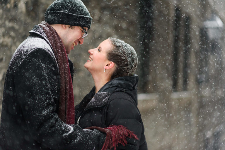 Magical winter wedding in Old Montreal