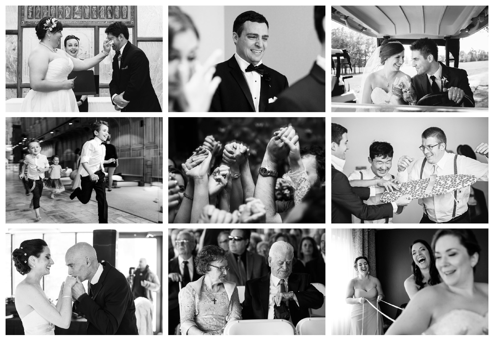 9 images of emotional wedding moments